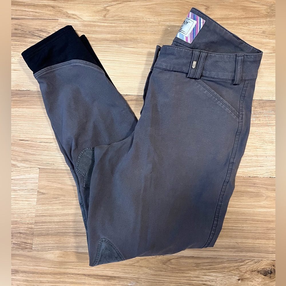 Tredstep Ireland Symphony Schooling Breeches Size 28 Charcoal Grey